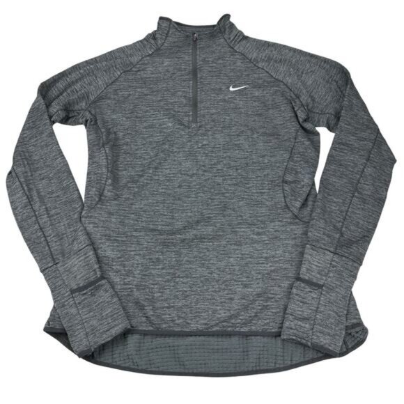 NIKE Dri-Fit Women’s Therma Sphere Running 1/4 Zip Pullover Thumb Holes Large - Picture 2 of 6